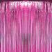 The Holiday Aisle® PMU Jayvien Metallic Curtains Party Accessories Decoration (1/Pkg) Pkg/1 Polyester in Pink | 8 W in | Wayfair