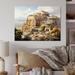 Winston Porter Greece Emperor Dreams II - Unframed Print on Metal in Blue/Brown/Green | 16 H x 32 W x 1 D in | Wayfair