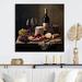 Bungalow Rose Gourmet Wine & Cheese Perfection VI - Unframed Print on Metal in Red | 29 H x 29 W x 1 D in | Wayfair