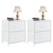 Ebern Designs Altynay 2 - Drawer Dresser Wood/Metal in White | 20 H x 17 W x 11 D in | Wayfair 5E919612B03F43FE871AAFA35E8759A1