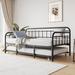 August Grove® Braxon Bed, Metal | 35.4 H x 39.9 W x 77.3 D in | Wayfair 83B33D9A2AE949E58073AA683A520FEB