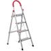 WFX Utility™ 4 - Step Aluminum Lightweight Folding Step Ladder Aluminum in Gray | Wayfair 15DFAFD934F248EFBE246CA1956FBB7B