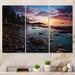 Highland Dunes Sunset In USA Acadia National Park 3 Pieces Metal in Blue/Green | 32 H x 48 W x 1 D in | Wayfair 4398D401776B435E8FB015C69C52E2FC