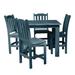 Wildon Home® Belbin Square 4 - Person 43" L Outdoor Dining Set Wood in Blue/Brown | 63 W x 43 D in | Wayfair 02C28F94BADD45E0AD8968DF5809E8E2