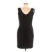 Ann Taylor Casual Dress - Sheath Scoop Neck Sleeveless: Black Print Dresses - Women's Size 10