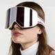 Occhiali da sci Snowboard Donna Uomo Occhiali da sci Maschera UV 400 Protezione dalla neve sopra gli occhiali Adulto Doppio antiappannamento cilindrico