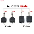 1 pz 1/4 "Mono Stereo Audio Jack Spina Adattatore Maschio a Femmina 3.5mm/6.35mm Doppio Jack Cuffia