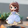 10cm Anime Disney Princess Sofia Figure Toys Cartoon Q Version Sofia Model Doll Cake Baking