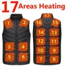 17 Areas Electric Heated Vest Usb Heating Vest Heated Jacket Men Women Heated Bodywarmer Usb Inner