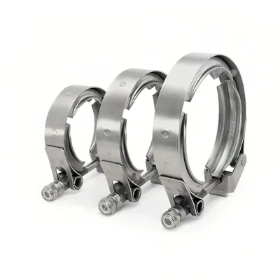 304 Stainless Steel 1.5~6 Inch 51 63 76 mm Quick Release V Band Clamp Only For Flange Turbo Exhaust Pipe Vband Clamp V Clamp