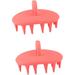 2pcs Silicone Shampoo Brush shower Massager brush Scalp Massager Shampoo Brush shower scrubber scalp scrubber shower comb scalp comb Scalp Care Brush hair cleaning brush Silica gel