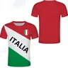 Italy Flag T shirt Men Fashion T-shirts Kids Hip Hop Tee Top Italy National Emblem 3d Print T-shirt