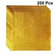 200pcs Aluminium Foil Paper Gold Foil Paper Wrapping Paper Gift Package Orange Peel for Packaging