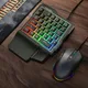 594F Einhand Gaming Tastatur RGB Backlit Tragbare Mini Spiel Tastatur Ergonomische Hand Rest für PC