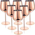 Unbreakable Wine Glasses Set Of 6 4/2 Stemmed Outdoor Wine Glasses Wedding Glasses Large Black Wine