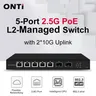 Onti 5 port l2 web verwaltet 2 5 gps poe mit 2*10g sfp switch und 5 oder 8 port l2 web verwaltet 2 5
