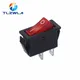 10PCS KCD3 ON-OFF 16A 2Pin Dot Illuminated SPST Snap-In Rocker Switch Single Pole 2 Position With