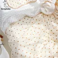 Kangobaby #My Soft Life# New Design Autumn Muslin Cotton Bubble Fleece Baby Swaddle Blanket Newborn