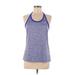 Adidas Active Tank Top: Blue Color Block Activewear - Women's Size Medium