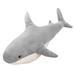 LIZEALUCKY Chubbier Weighted Shark Pillows Stuffed Animal Plush Soft Fluffy Shark Toys for Kid Shark Plush Pillows Stuffed Shark Perfect Stress Relief for Women[Gray 80cm/31.5in]
