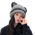 Posijego Women Knit Beanies Hat Thick Warm Winter Fleece Lined Hat Ear Protection Soft Stretchy Snow Hats