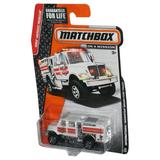 Matchbox MBX Heroic Rescue (2014) White International Workstar Brush Fire Truck Toy 69/120