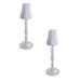 2 PCS Cordless Table Lamps Retro Night Light With LED Bulb Battery Powered LED Desk Lamp For Bedroom/Couple Dinner/Desk/Cafe/Dining Night Lights LED lights Home Supplies Household items