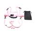 funtasica Kids Ski and Snowboard Harness Ski Shoulder Harness Teaching Ski Snowboard Training Harness for Roller Skating Kids Beginners Pink