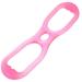 Silicone Yoga Tension Band Multifunctional Portable Figure 8-Shaped Silicone Elastic Pull Rope Fitness Yoga Resistance Band(Pink)