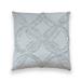 Peri Home Chenille Decorative Pillow Square 18 x 18 Grey Cotton Chenille Tufting with Metallic Print Adult 1 Piece