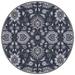 Mark&Day Area Rugs 4ft Round Eckville Traditional Charcoal Area Rug (4 Round)