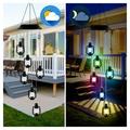 Solar Powered Wind Chimes Light Energy-Saving Bright Night Decor Lamp for Porch Yard Backyard Driveway