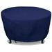 Eevelle Meridian Patio Round Table Cover with Marine Grade Fabric - Waterproof Outdoor Firepit Cover - Furniture Set Covers for Dining Table - Easy to Install - 30 H x 124 D Navy