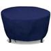 Eevelle Meridian Patio Round Table Cover with Marine Grade Fabric - Waterproof Outdoor Firepit Cover - Furniture Set Covers for Dining Table - Easy to Install - 30 H x 65 D Navy