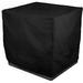 Eevelle Meridian Patio Modular Sectional Club Chair Cover Marinex Marine Grade Fabric Durable 600D Polyester - Outdoor Lawn Chair Covers - Weather Protection - 30 H x 34 W x 34 D Black