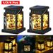 Solar Lantern Decorative Lights 4 Pack Waterproof Hanging Solar Lights Outdoor 30 LEDs Outdoor Lanterns Solar Powered for Garden Patio Yard Camping Decor