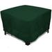 Eevelle Meridian Patio Square Table Cover with Marine Grade Fabric Waterproof Outdoor Firepit Cover - Furniture Set Covers for Dining Table - Easy to Install - 25 H x 68 L x 68 W Hunter Green