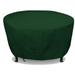 Eevelle Meridian Patio Round Table Cover with Marine Grade Fabric - Waterproof Outdoor Firepit Cover - Furniture Set Covers for Dining Table - Easy to Install - 30 H x 112 D Hunter Green