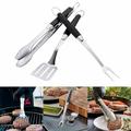 Stiwee Winter Warm Sale Household Products Outdoor Camping BBQ Stainless Steel Combination Barbecue Three-piece Accessories Picnic Barbecue Tool Fork Shovel Clip