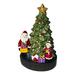 Augper Wholesaler Handicraft Resin Sculpture With LED Lights Christmas Tree With Santa Claus Tabletop Christmas Decorations Indoor Vintage Christmas Table Top Decor