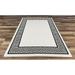 Fitniz Premium Indoor/Outdoor Greek Key Design Area Rug (5 3 X 7 7 ) Beige & Black Pattern Rug - Inside/Outside Stain & Fade Resistant Rug For The Patio Porch Deck Or Lanai