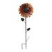 LIZEALUCKY Sunflower Bird Feeder for Outside Metal Small Hanging Bird Feeders Small Wild Bird Feeder for Outdoors Patio Backyard Garden[Gold]