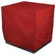 Eevelle Meridian Patio Modular Sectional Club Chair Cover Marinex Marine Grade Fabric Durable 600D Polyester - Outdoor Lawn Chair Covers - Weather Protection - 30 H x 34 W x 34 D Red