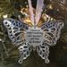 Chiccall Christmas Creative Hollow Carving Exquisite Butterfly Memorial Family Pendant Christmas Tree Decorations Car Rearview Indoor Outdoor Christmas Decorations for Home on Clearance