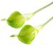 Artificial calla lily flowers 10pcs Elegant Lifelike Real Touch Artificial PU Calla Lily Flower Bouquets Bridal Wedding Flower Bouquets (Green)