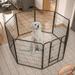 Heavy Duty Dog Pens Outdoor Dog Fence Dog Playpen for Large Dogs 40 Dog Kennel Outdoor Pet Playpen with Doors 8 Panels Metal Exercise Pens Puppy Playpen Temporary Camping Fence for the Yard