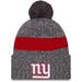 Men's New Era Gray York Giants 2023 Sideline Sport Cuffed Pom Knit Hat