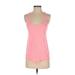 Lululemon Athletica Active Tank Top: Pink Print Activewear - Women's Size 4