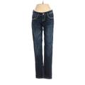 Red Rivet Jeans - Super Low Rise: Blue Bottoms - Women's Size 3