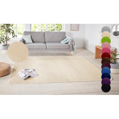 Teppich HANSE HOME "Shashi" Gr. 3, beige (natur), B:140cm H:8,5mm L:200cm, Kunstfaser, Teppiche, Kurzflor, Unifarben, Läufer, weich, Esszimmer, Kinderzimmer, Flur Image